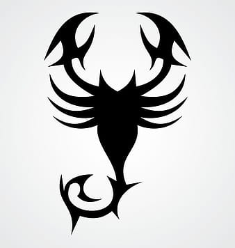 Vector de escorpión negro tribal ai eps