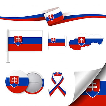 Slovakia representative elements collection eps vector
