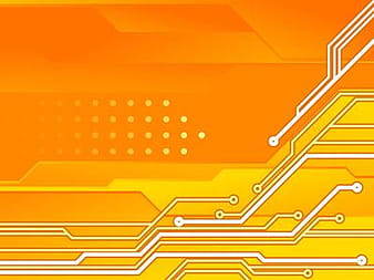 Circuit Board Orange Tech Background