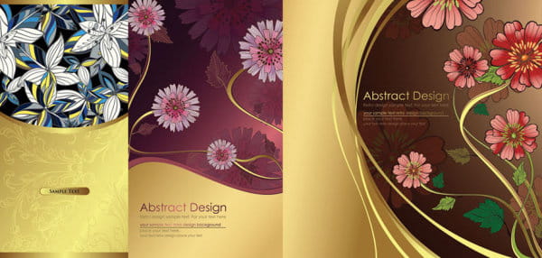 Decorative pattern background vector eps