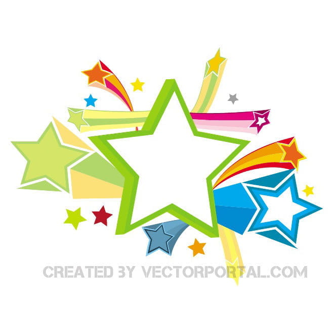 shooting stars vector background eps | UIDownload