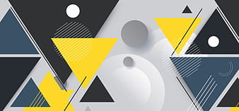 Geometry background modern colorful circles triangles decor eps ai vector