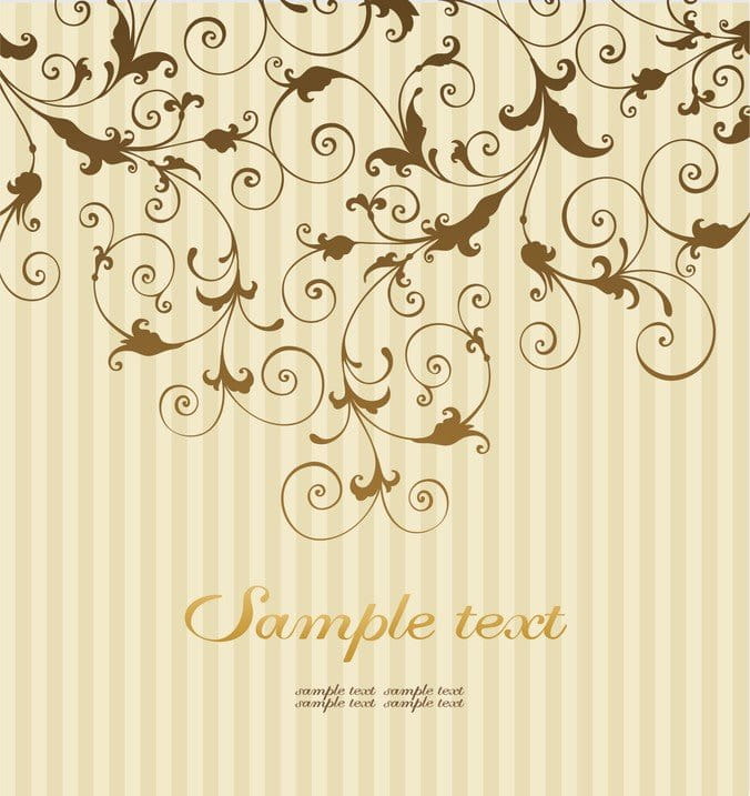Classical Pattern Background eps vector