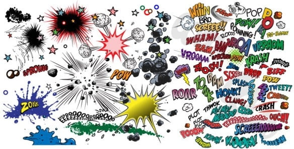 Comic element vector eps