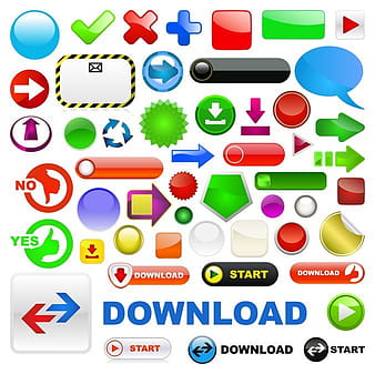 さまざまなweb20ボタン eps