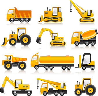 Construction Vehicles Vector Collection eps