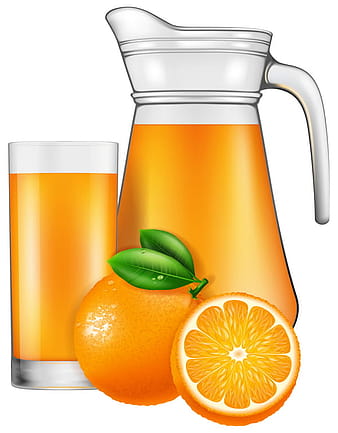 Orange juice with glass cup vectors  eps