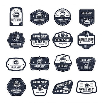 Coffee shop logo collection eps vector