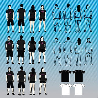 T-Shirt Templates ai eps vector
