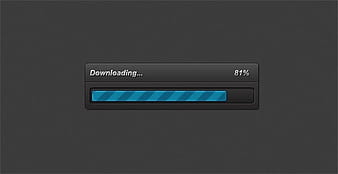 Simple Dark Progress Bar psd vector