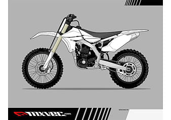 Motocross Bike Vector Template ai eps