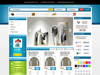 Free E-Commerce Web Site[.PSD] psd vector