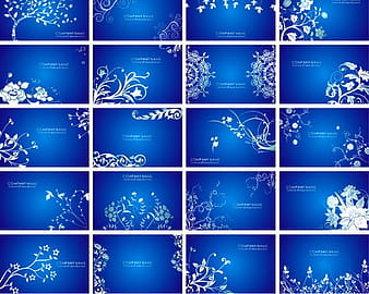 Vector de fondo de decoración de flor azul cdr