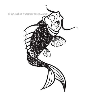 imagen vectorial de peces koi ai eps