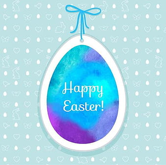 Easter egg tag with easter seamless pattern vector  eps