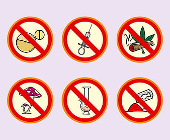 No Drugs Campaign Vector ai svg