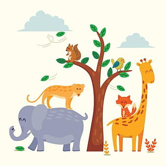 Animal Friends svg ai vector