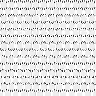 Pattern made with outlined hexagons eps vector