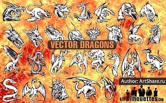 28 Download free vector dragons eps ai svg csh