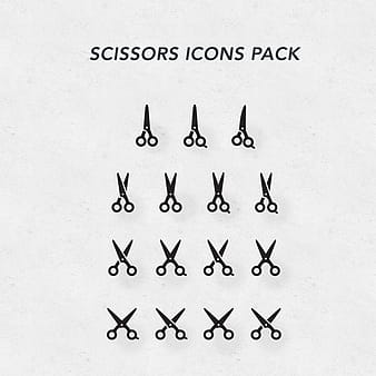 Scissors Icons PSD Pack ai psd vector