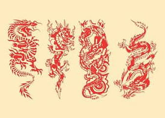 Dragons Vector Graphics Pack ai