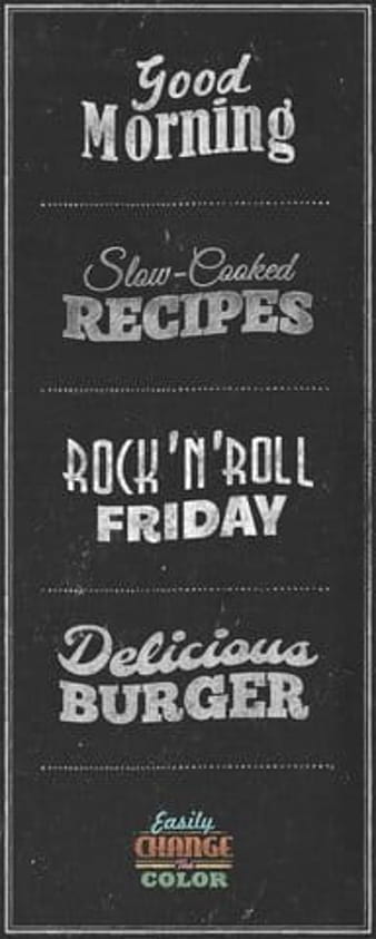 Chalkboard Typography Text Effects psd vector