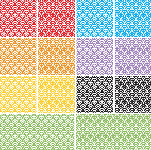 Dragon Scales Seamless Pattern Swatch for Adobe Illustrator | UIDownload