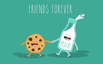 Funny cartoon friends vector material  eps