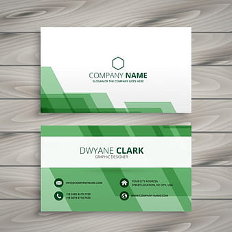 Abstract green business card eps ai vector