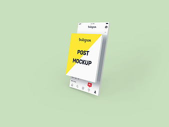 Instagram Post Mockup psd vector