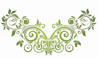 Elemento de diseño floral de remolino de vector eps