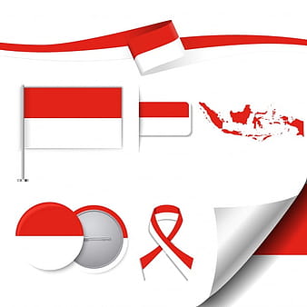 Indonesia representative elements collection eps vector
