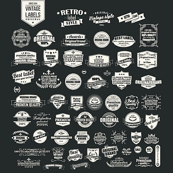 Colección de etiquetas retro eps