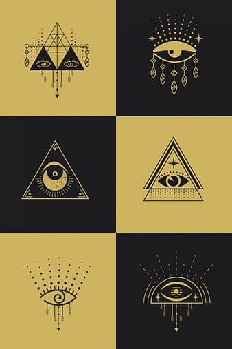 Tribal traditional background symmetric geometry flat outline eps ai vector