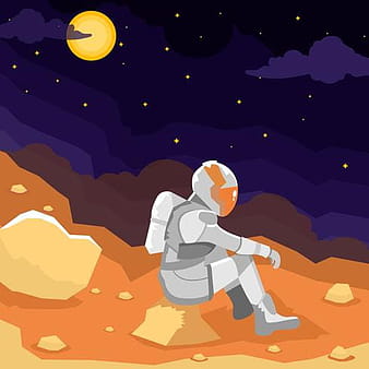 Mars Exploration Mission ai svg vector