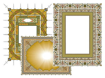 3 exquisite classical pattern lace ai eps vector