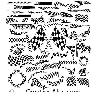 creative vector racing flags ai