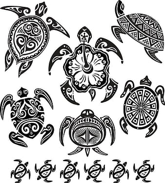 Vector de tótem de tortuga 1 eps