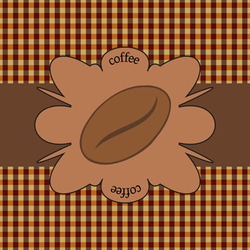 Different coffee elements vector background set eps