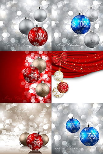 Beautiful Christmas ball -11-- vector material eps