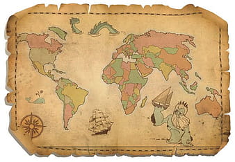 Free Antique World Map