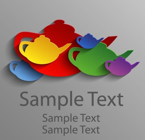 Colored elements creative background vector eps