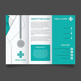 Medical brochure template eps vector