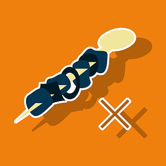 Sticker cartoon of meat sauce grill and other vector eps ai