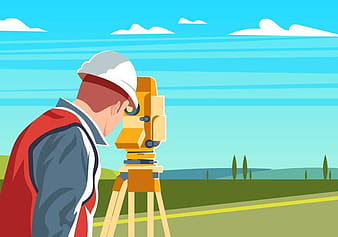 Engineer Surveyor eps svg vector
