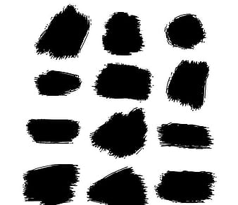 black brush strokes eps ai vector