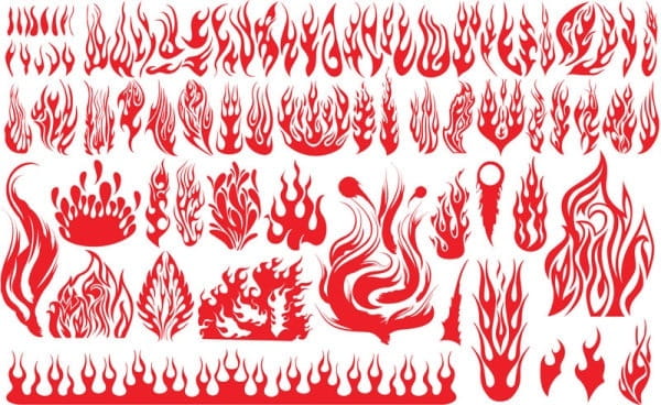 Flame pattern vector ai