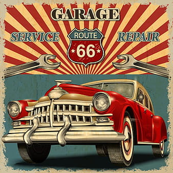 Car posters vintage style vector ai eps