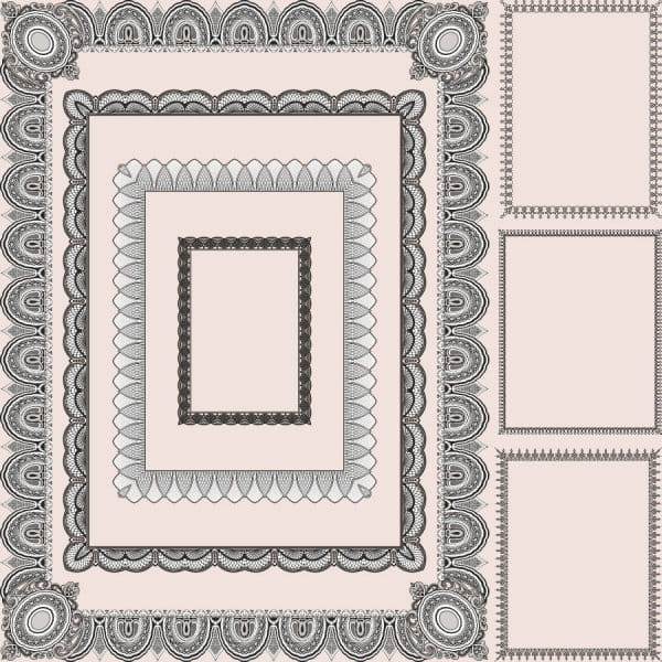 Classic pattern framework  - Vector eps