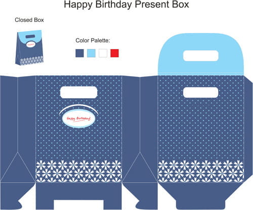 Different packaging elements vector eps